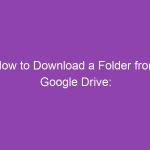 How to Download a Folder from Google Drive: Step-by-Step Guide