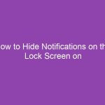 How to Hide Notifications on the Lock Screen on an iPhone 7 How to Hide Notifications on the Lock Screen on an iPhone 7